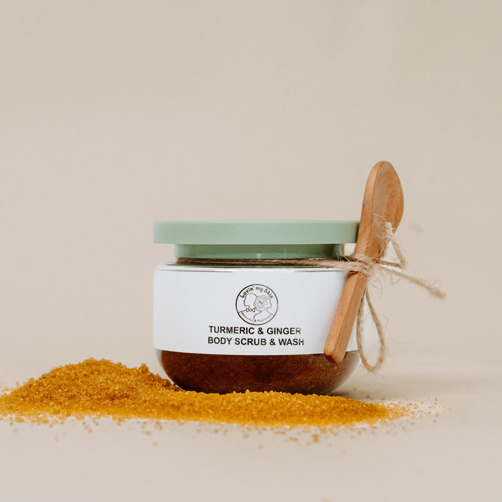 Turmeric & Ginger Sugar Scrub, 8 oz