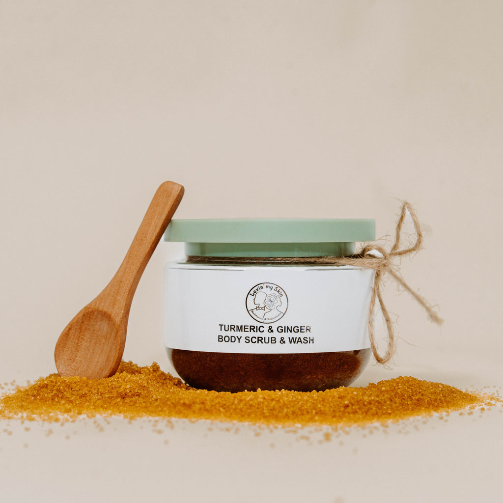 Turmeric & Ginger Sugar Scrub, 8 oz